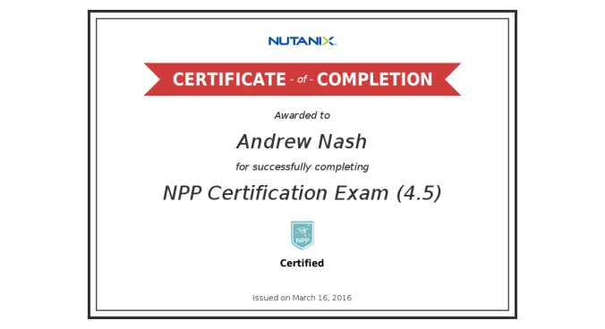 Andrew Nash_NPP Certification Exam (4.5)_Certificate